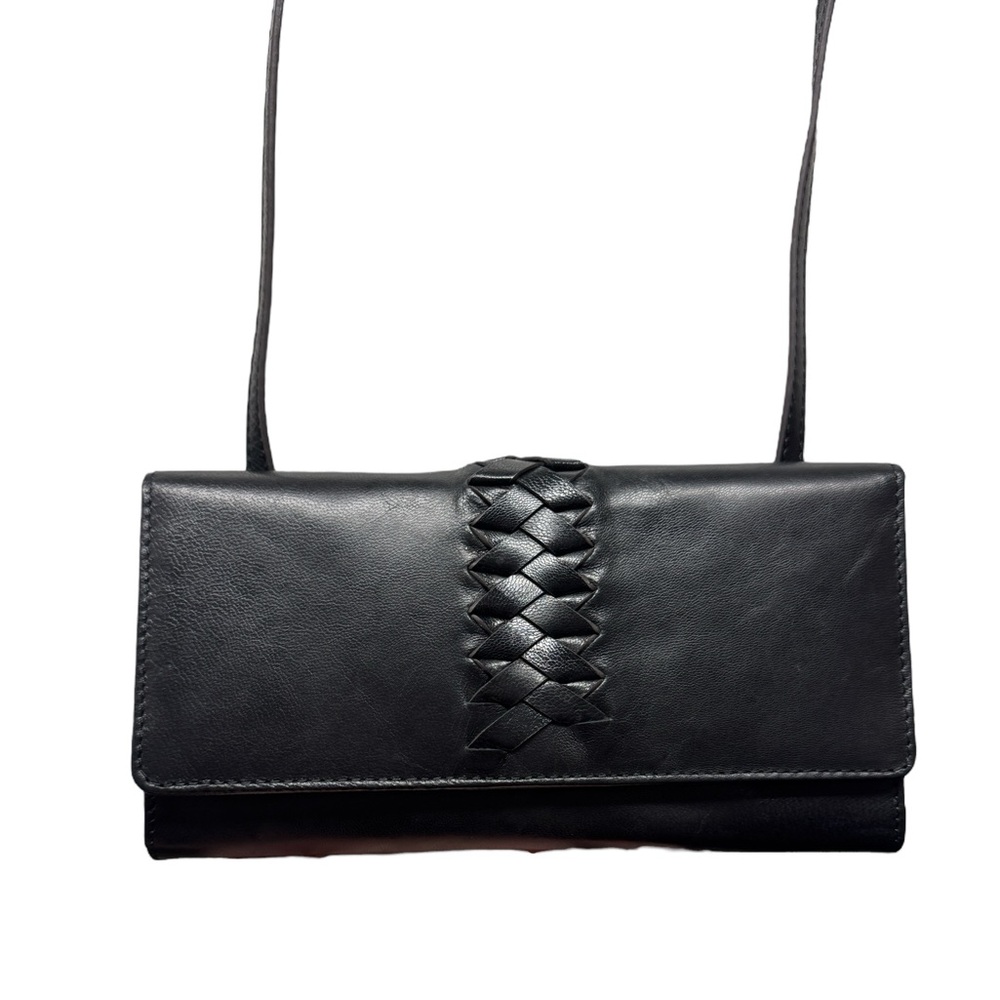 Lodis ‘In The Details’ Black Leather Crossbody Bag